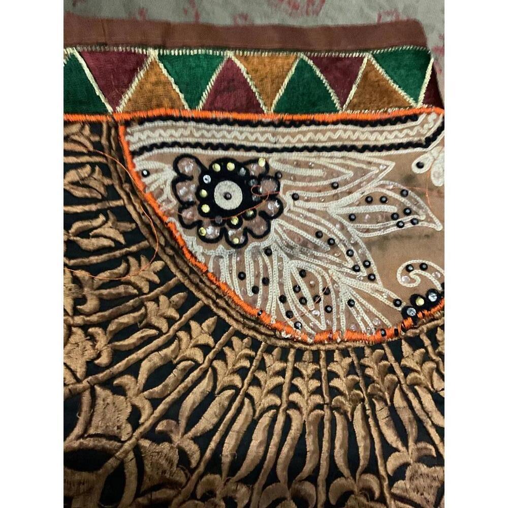 Colorful Embroidered Patchwork Sequined Table Runner - Picture 8 of 9
